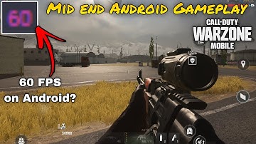 Finally Android Optimization on Warzone Mobile | Mid end Android Gameplay with fps Counter
