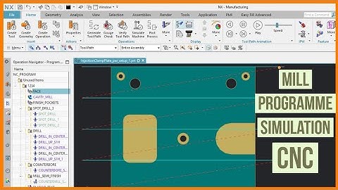 Mill Toolpath Simulation + Shop Documentation | Siemens NX