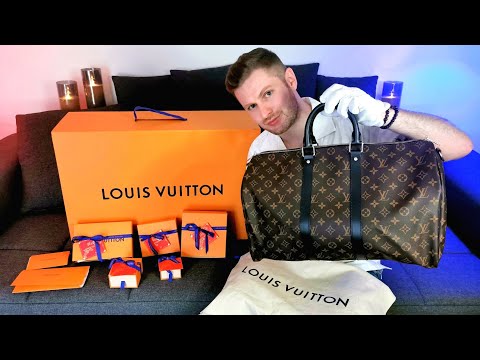 Louis Vuitton Monogram Macassar Keepall Bandoulière 45