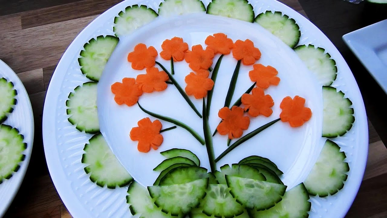 Super Salad Decoration Ideas - Vegetable Plate Decoration Video ...