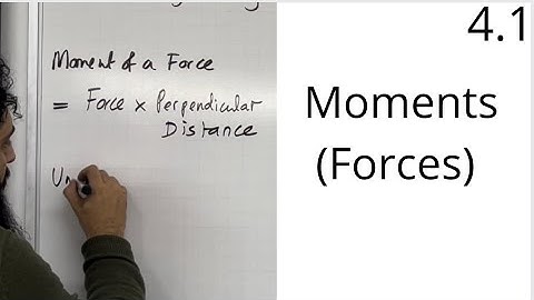 Edexcel A Level Maths: 4.1 Moments (Forces)