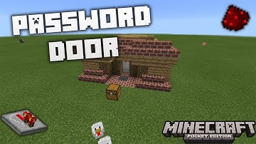 MCPE 0.14.0 Password Door - Redstone Tutorial #1