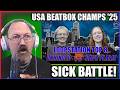 Unhinged vs Jaded Flame - Loopstation Top 8 - USA Beatbox Championships 2025 - Reaction