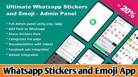 Ultimate Whatsapp Stickers and Emoji – Admin Panel || Make Whatsapp Sticker App || Android Studio