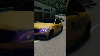 Дрифт на Mercedes C63S Fake Taxi  | BeamNG.Drive #beamng #beamngcrash #beamngcrashes #carcrash