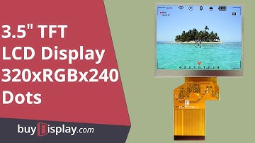 3.5 inch TFT LCD Color Display in 320x240,OPTL Touch Screen,LQ035NC111