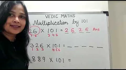 VEDIC MATHS Lecture 4 - MULTIPLICATION BY 101
