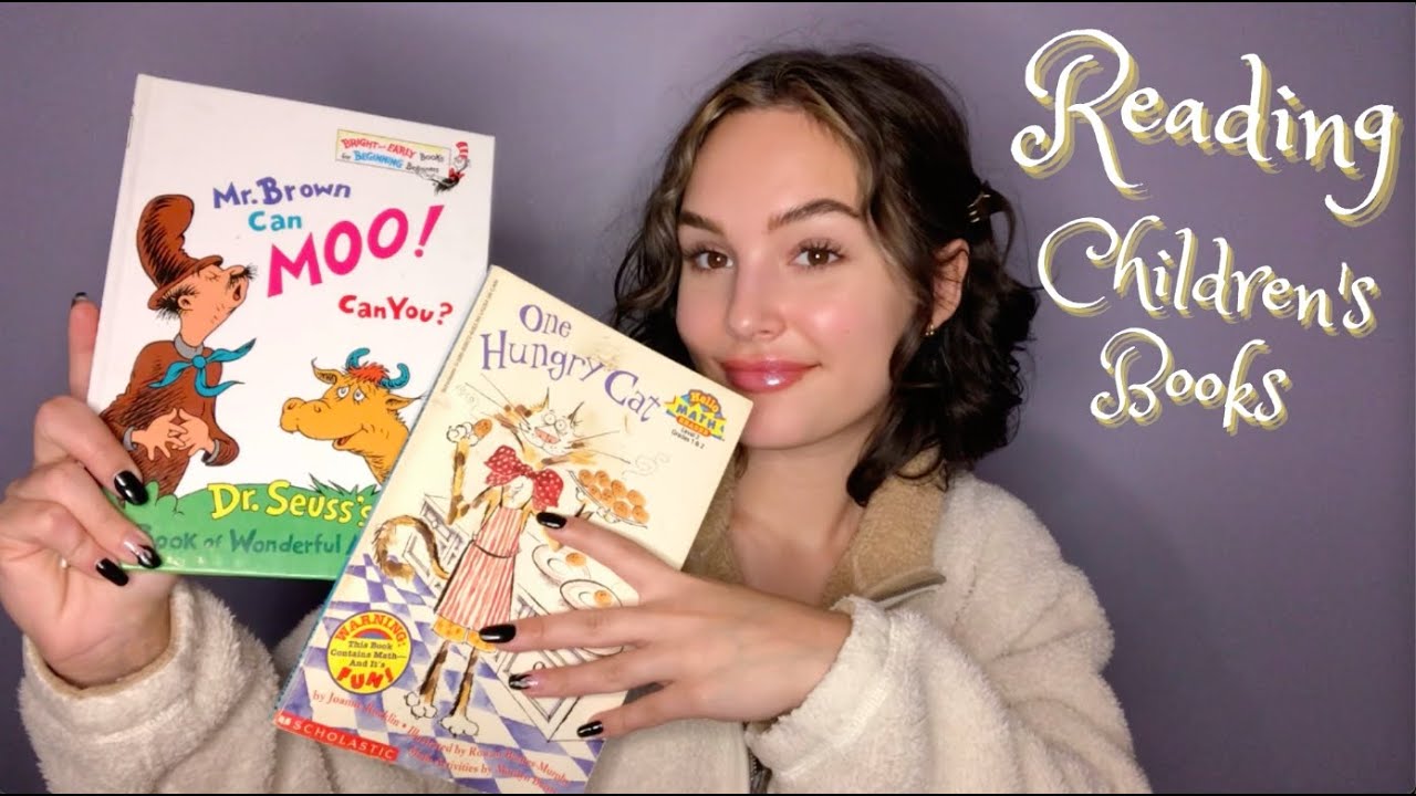 ASMR Reading Children's Books to put you to Bed + Tapping