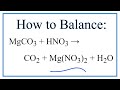 Balancing Chemical Equations Concepts