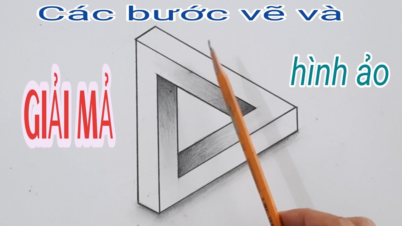 Các bước vẽ hình tam giác ảo 3D và giải mã / Share 3D triangle ...