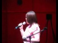 Lois Niblo, Hawick, singing at Scottish Guiding Star finals