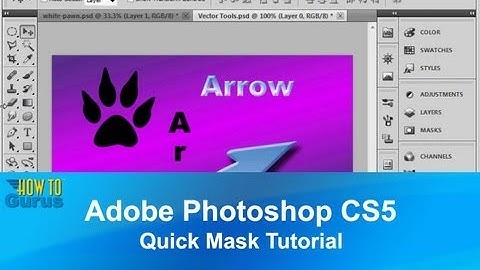 Adobe Photoshop CS5 Quick Mask Tutorial - How to use the Photoshop Quick Mask Tool