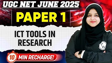 ICT tools in Research | UGC NET Paper 1 | UGC NET 2025 | Gulshan Ma