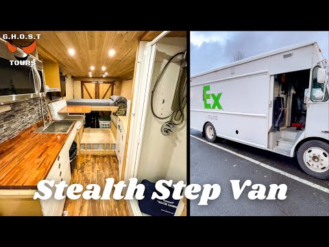 Stealth Step Van TOUR - FedEx Truck Converted into Tiny Home