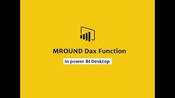 MROUND function (DAX) - DAX MROUND  function | DAX Functions Online free training