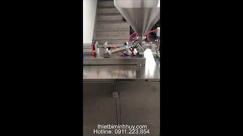 Máy đóng gói dung dịch, sữa tắm, nước sốt, dầu gội 50 - 500 ml