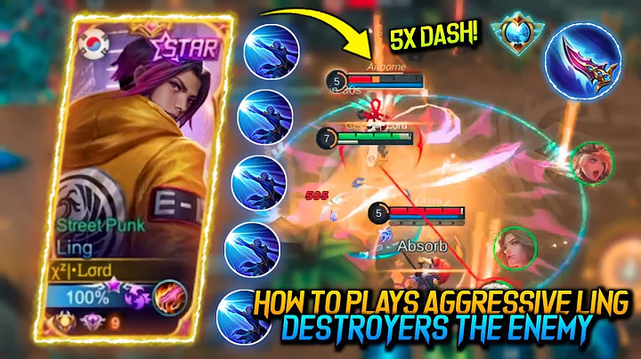 CARA MAIN LING DI SEASON SEKARANG!  - THE POWER OF 5X INSANE SPEED DASH ON TURRET! | Mobile Legends