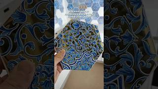 Кухонный фартук плиткой формы гексагон  Керама Марацци коллекция Талья #плиточникспб #плиткадлякухни