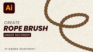 How to Create Rope Brush in Adobe Illustrator | Easy Tutorial for Beginners