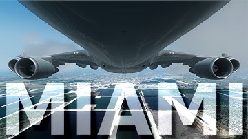 [P3Dv4] 747-400 MIAMI Landing