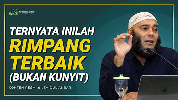 Ternyata Ini Rimpang Terbaik, Bukan Kunyit - dr. Zaidul Akbar Official