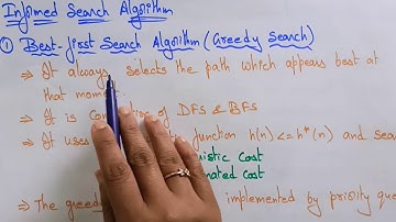 BFS algorithm | informed search | AI | Artificial intelligence | Lec-18 | Bhanu Priya