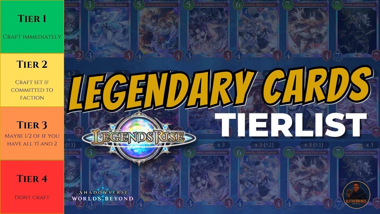 Legendary Cards Crafting Guide & Tier List
