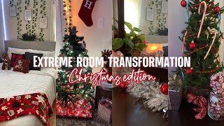 Extreme Room Transformation (Christmas Edition)🎄