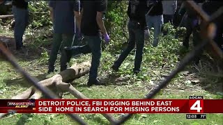 Detroit police, FBI digging behind east side home in search for missing persons Profile