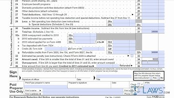 Learn How to Fill the Form 1120 U.S. Corporation Income Tax Return