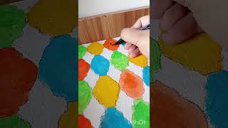 99 Name of Allah calligraphy painting on canvas #art #calligraphy #painting #shorts