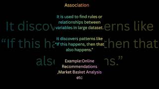 #typesofunsupervisedlearning#Association#machinelearning#AIMLworld# #techlearn#techforbeginners