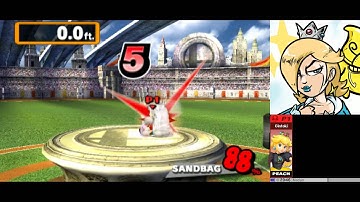 SSB4 3DS Home-Run Contest with Peach (3933.0 ft.)