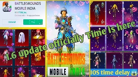 FINALLY BGMI NEW 1.6 UPDATE OFFICIALLY RELEASING TIME IS HERE 😍 |IOS RELEASE TIME DELAY |