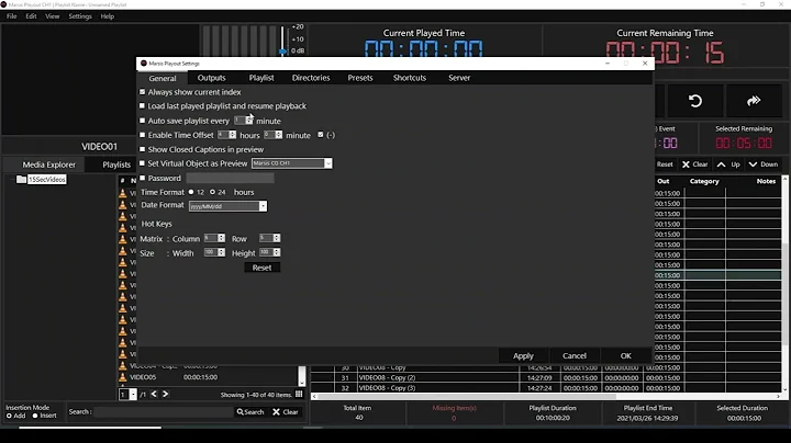 Settings-General-Load Last Played Playlist