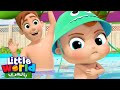 جاد الصغير لا يريد السباحة | أغاني عن السباحة للأطفال | وقت اللعب مع العائلة | Little World Arabic