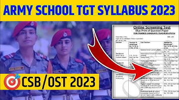 APS PGT SYLLABUS 2023 | APS/AWES PGT SYLLABUS | ARMY PUBLIC SCHOOL PGT SYLLABUS 2022 | APS CSB EXAM
