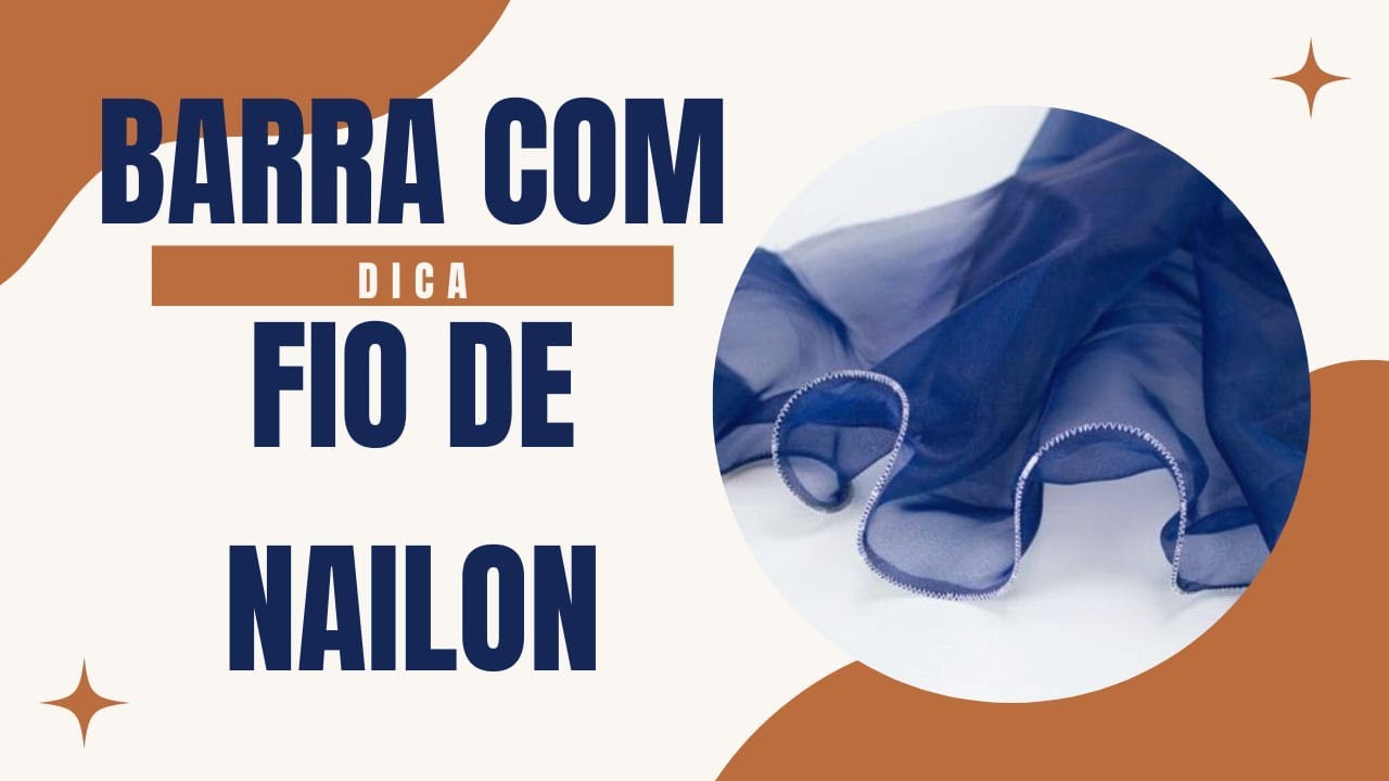 Barra ondulada com fio de nylon - como fazer