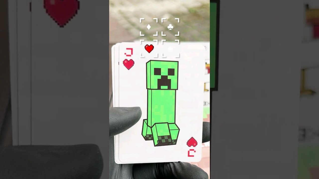 minecraft playing cards.. #shorts