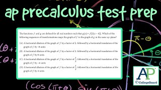 AP Precalculus Test Prep - Horizontal Dilation and Horizontal Translation (Multiple Choice)