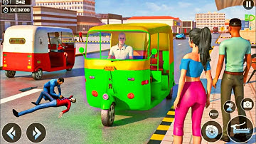 Tuk Tuk Auto Rickshaw Driving Simulator Game Video - Passengers Pick And Drop -  Andriod Gameplay -