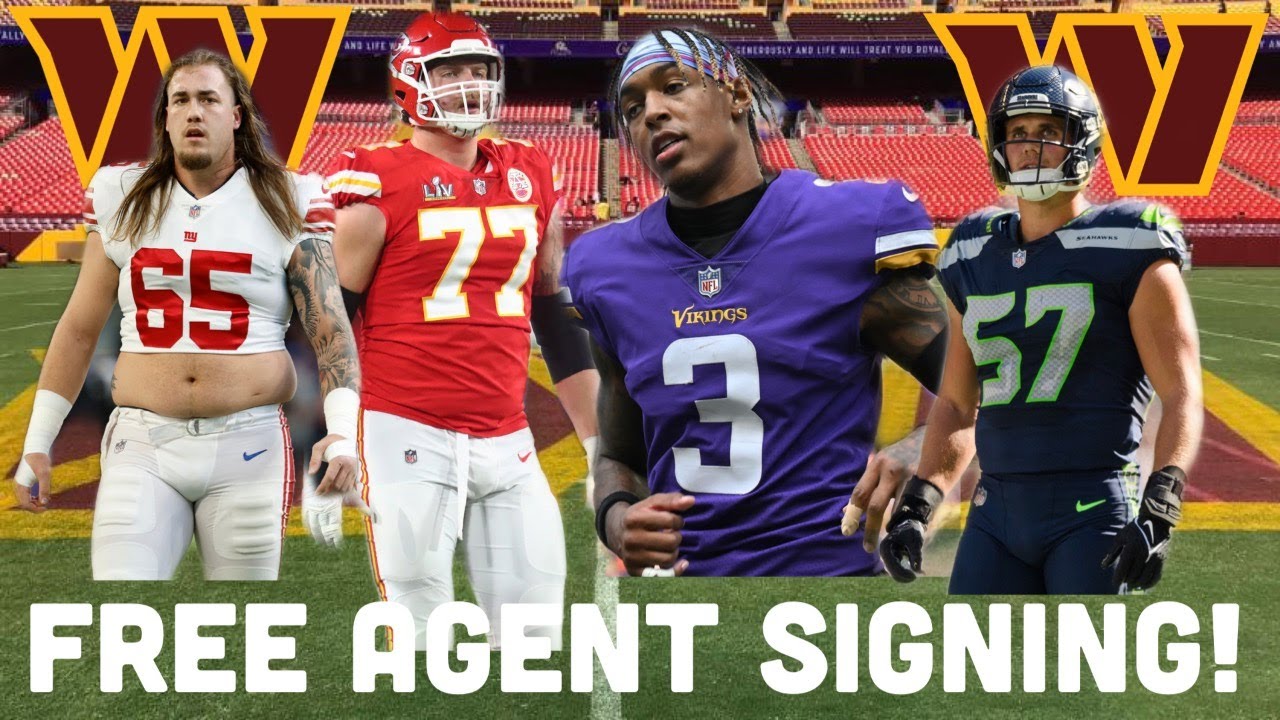 LIVE THE WASHINGTON COMMANDERS CRAZY FREE AGENT SIGNING NEW O LINE CB