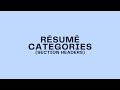 Introduction to resumes  honors resume assignment 2023