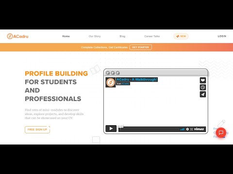 ACadru - Student Dashboard Walkthrough