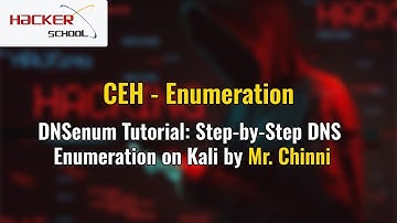DNSenum Tutorial on Kali Linux by Hackerschool: Step-by-Step DNS Enumeration Guide