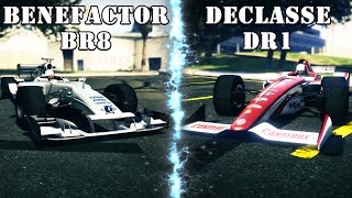 BENEFACTOR BR8 или DECLASSE DR1. Какой болид лучше в GTA Online?