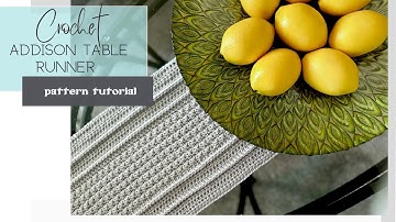 Crochet table runner (beginner friendly pattern)