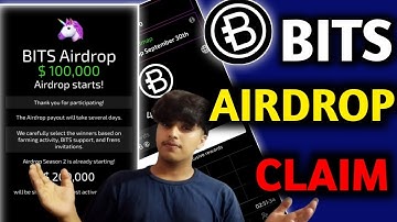 BITS Airdrop Claim |How to withdraw Bits | Bits Token Price | Bits Withdrawal | Bits Airdrop Payout