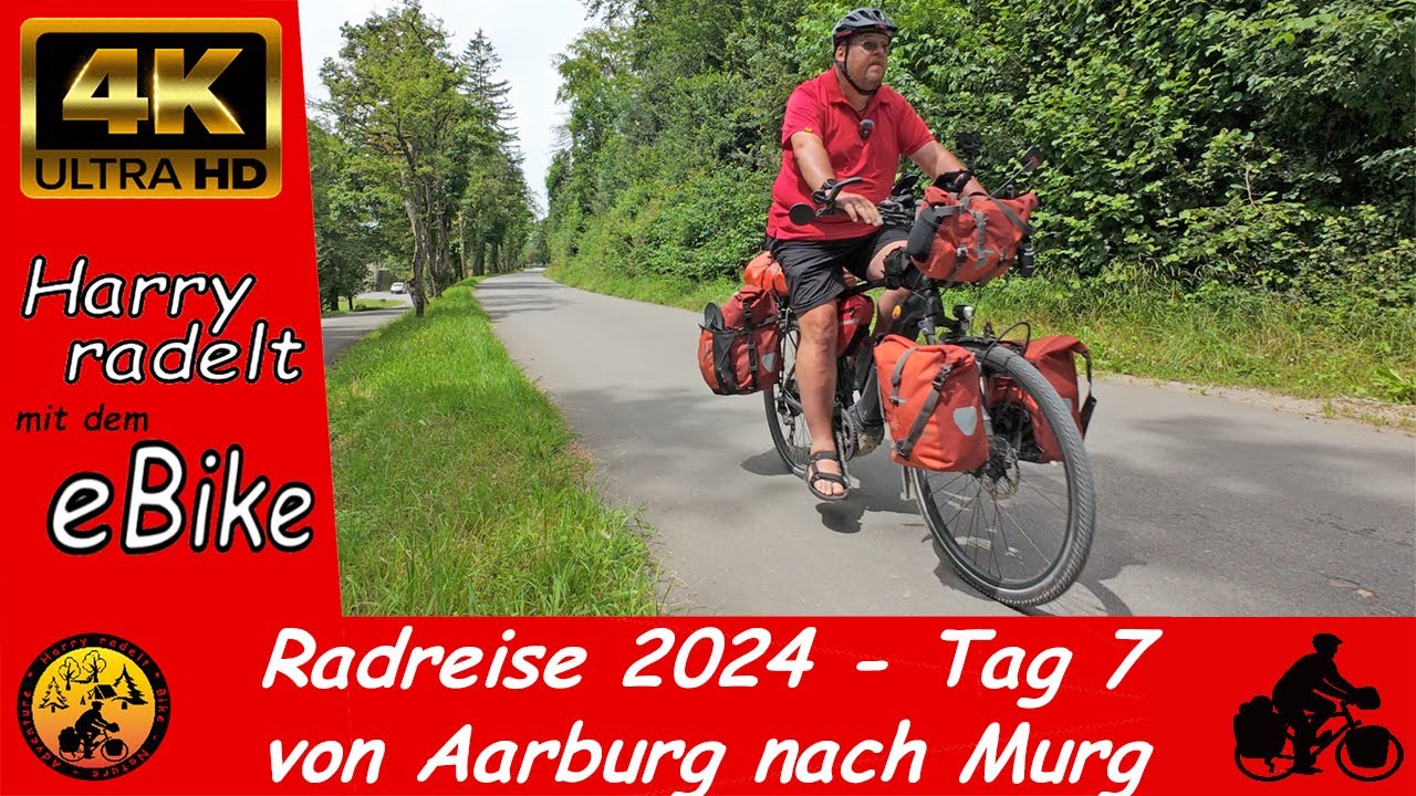 Radreise 2024 - Tag 7 - von Aarburg nach Murg a. Rhein