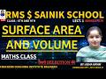 SURFACE AREA &amp; VOLUME LECT. 1 MATHS CLASS CRACKERS COACHING INSTITUTE BAIJNATH #SAINIK #RMS